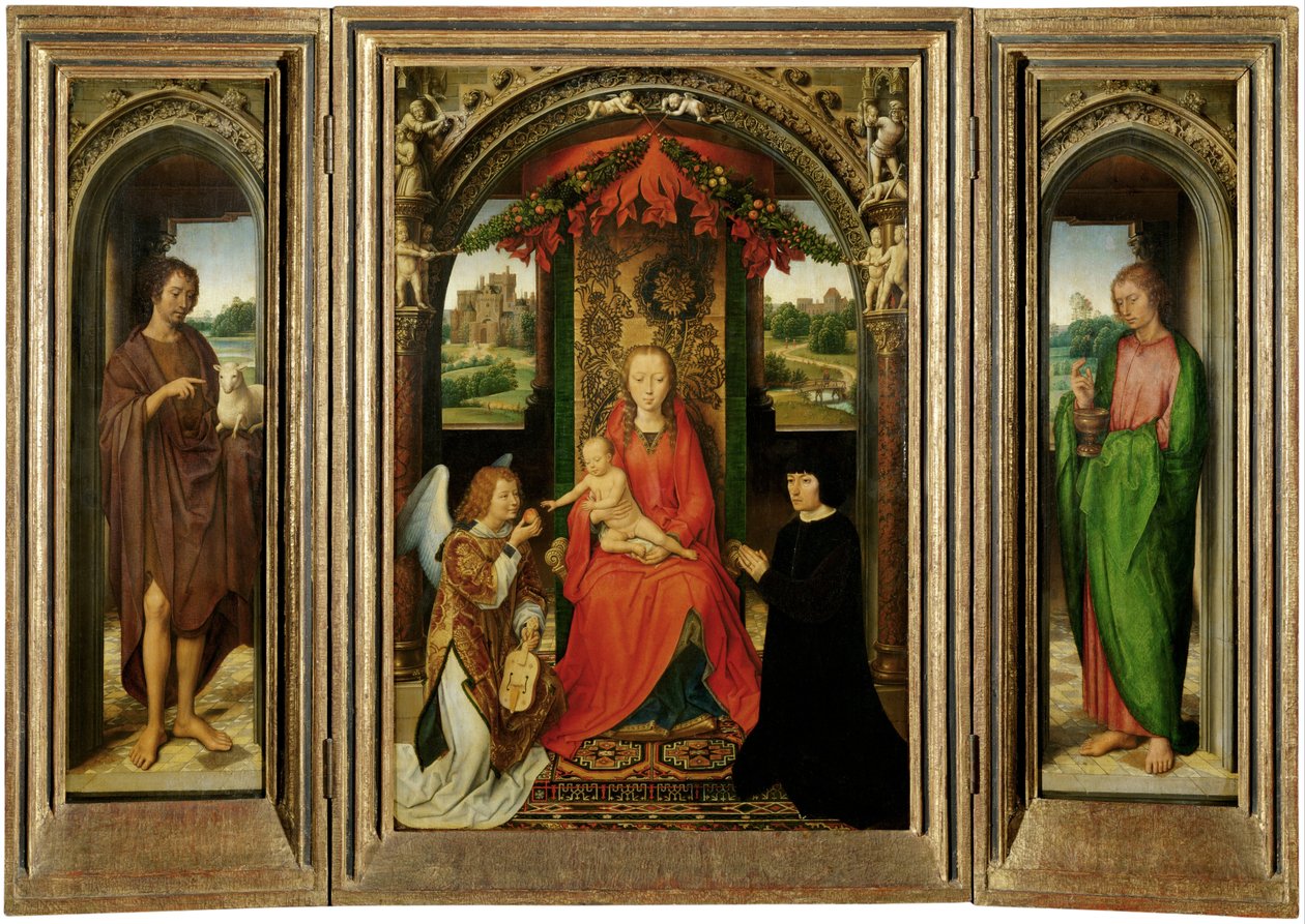 Piccolo trittico di San Giovanni Battista da Hans Memling