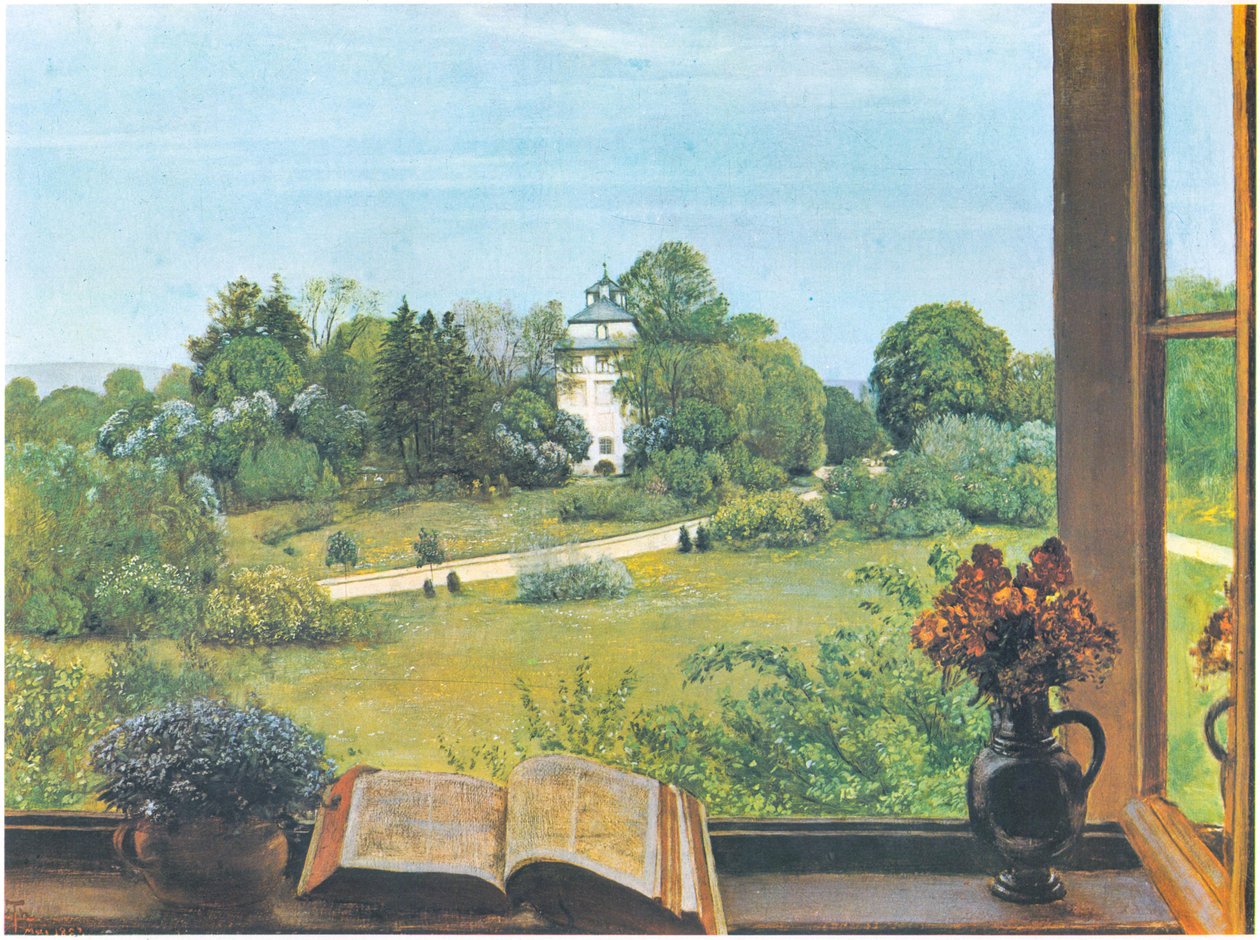 Die Öd, vista sul parco Holzhausen a Francoforte sul Meno da Hans Thoma