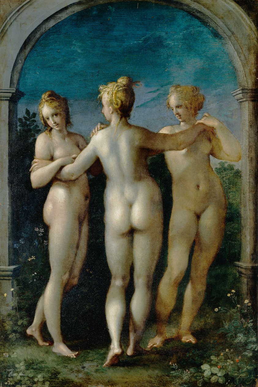 Le tre Grazie da Hans von Aachen  