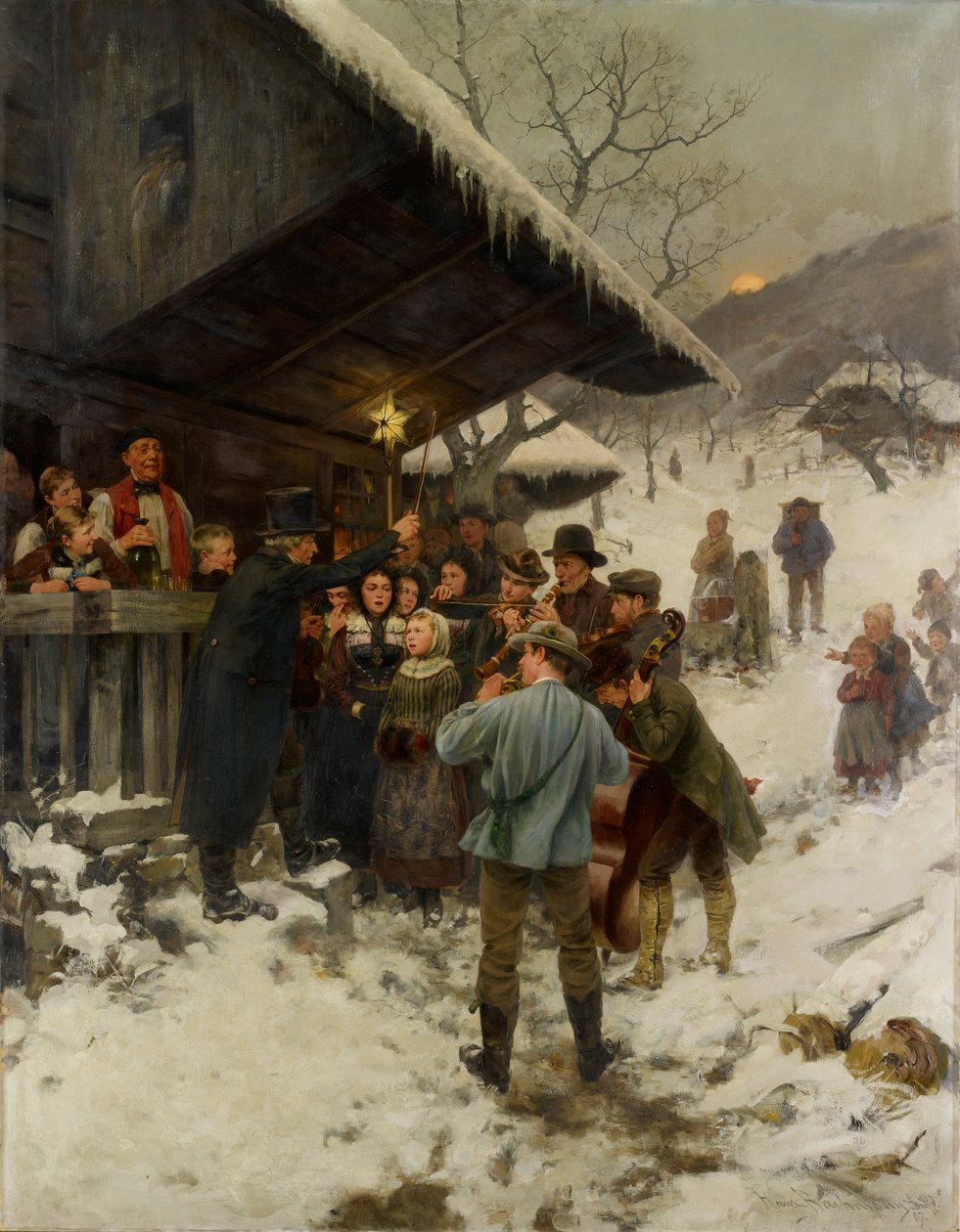 Un canto di Natale a Lucerna da Hans Bachmann