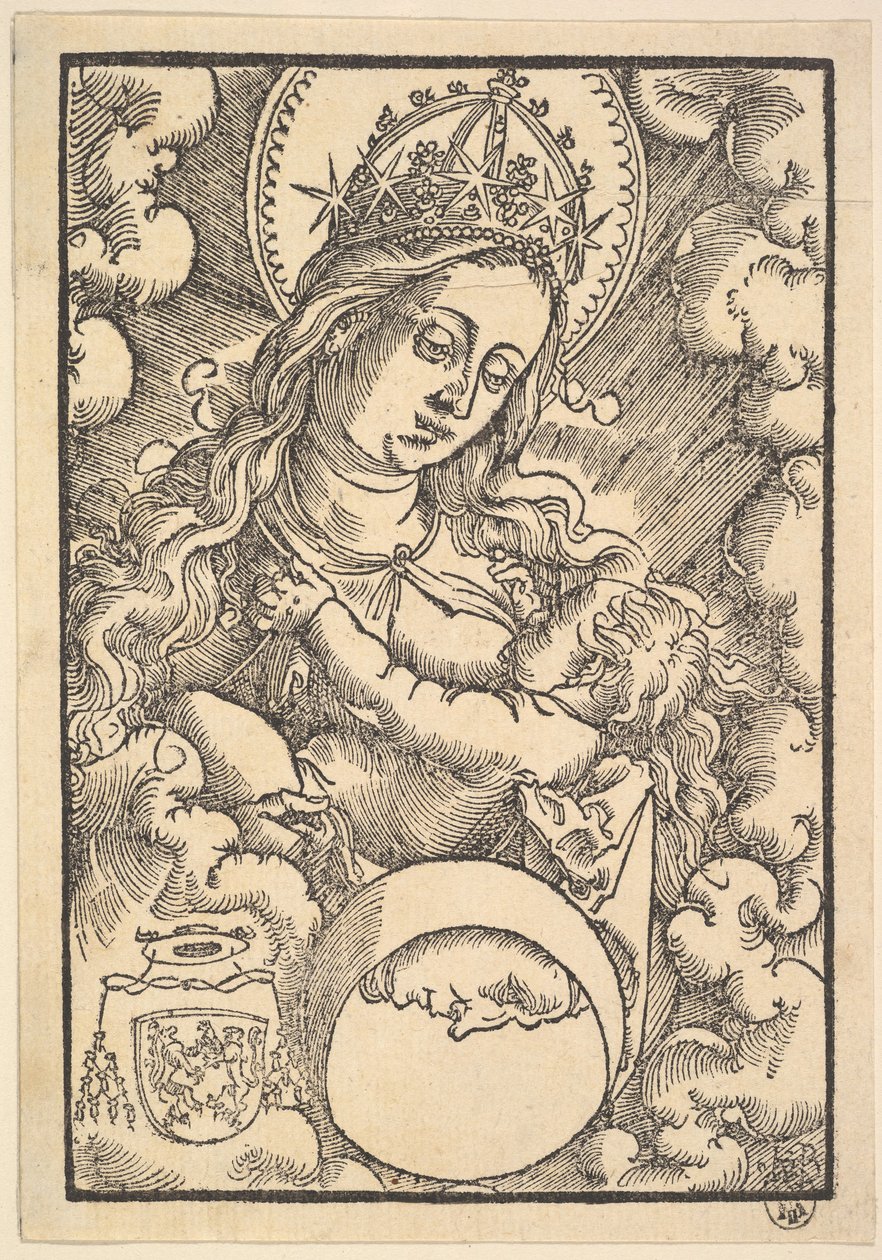 Madonna Lactans, da Enchiridon poeticum da Hans Baldung