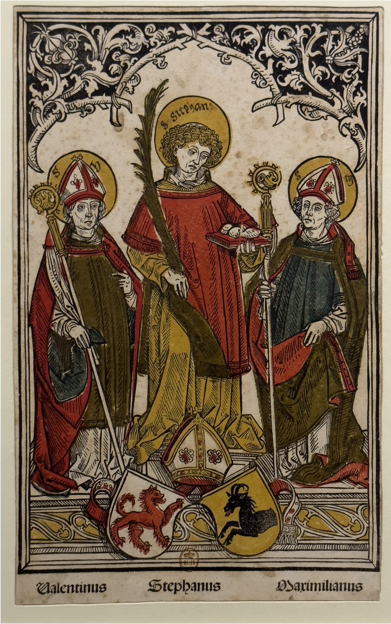 San Valentino, Santo Stefano e San Massimiliano da Hans Burgkmair