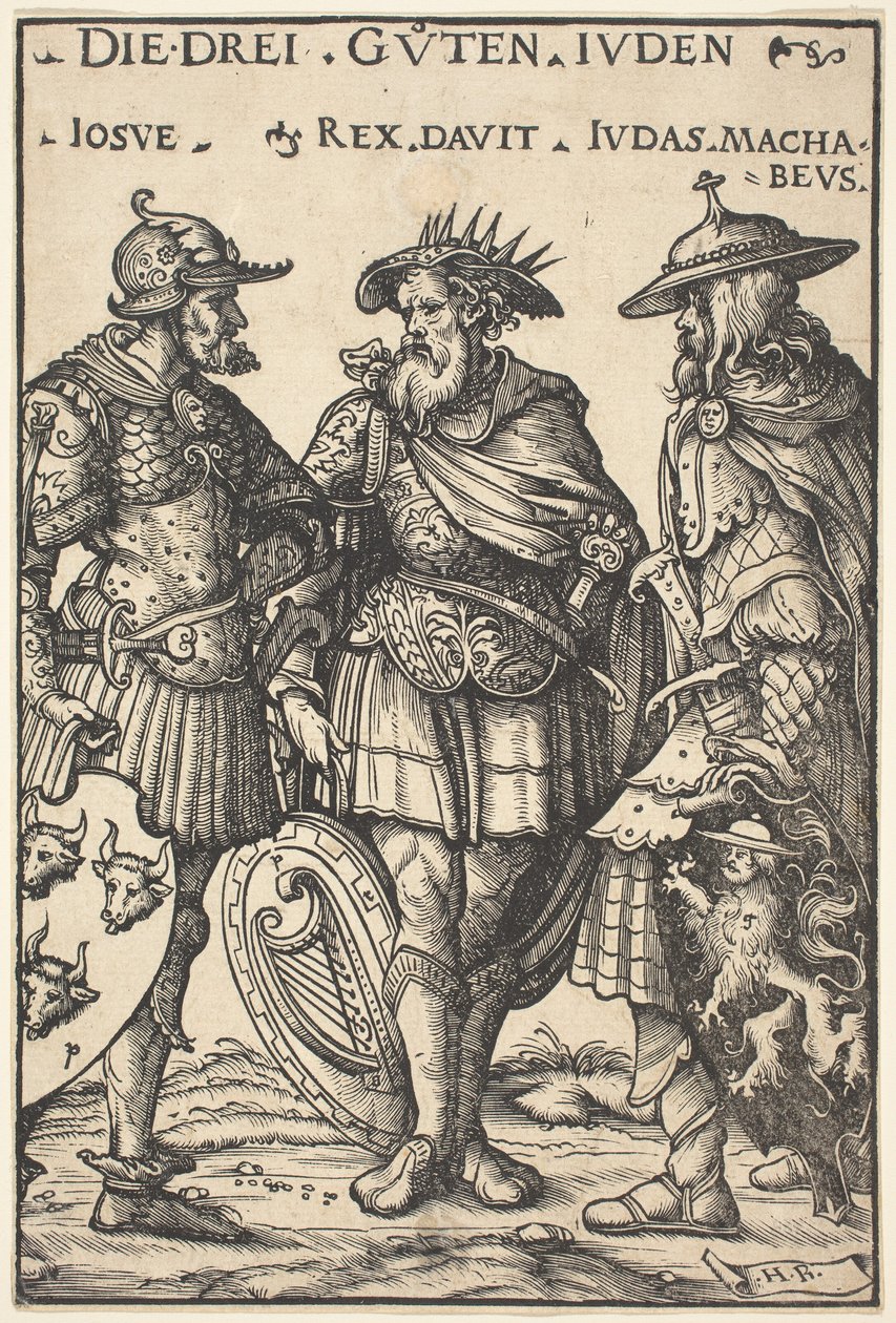 Giosuè, Davide e Giuda Maccabeo da Hans Burgkmair I