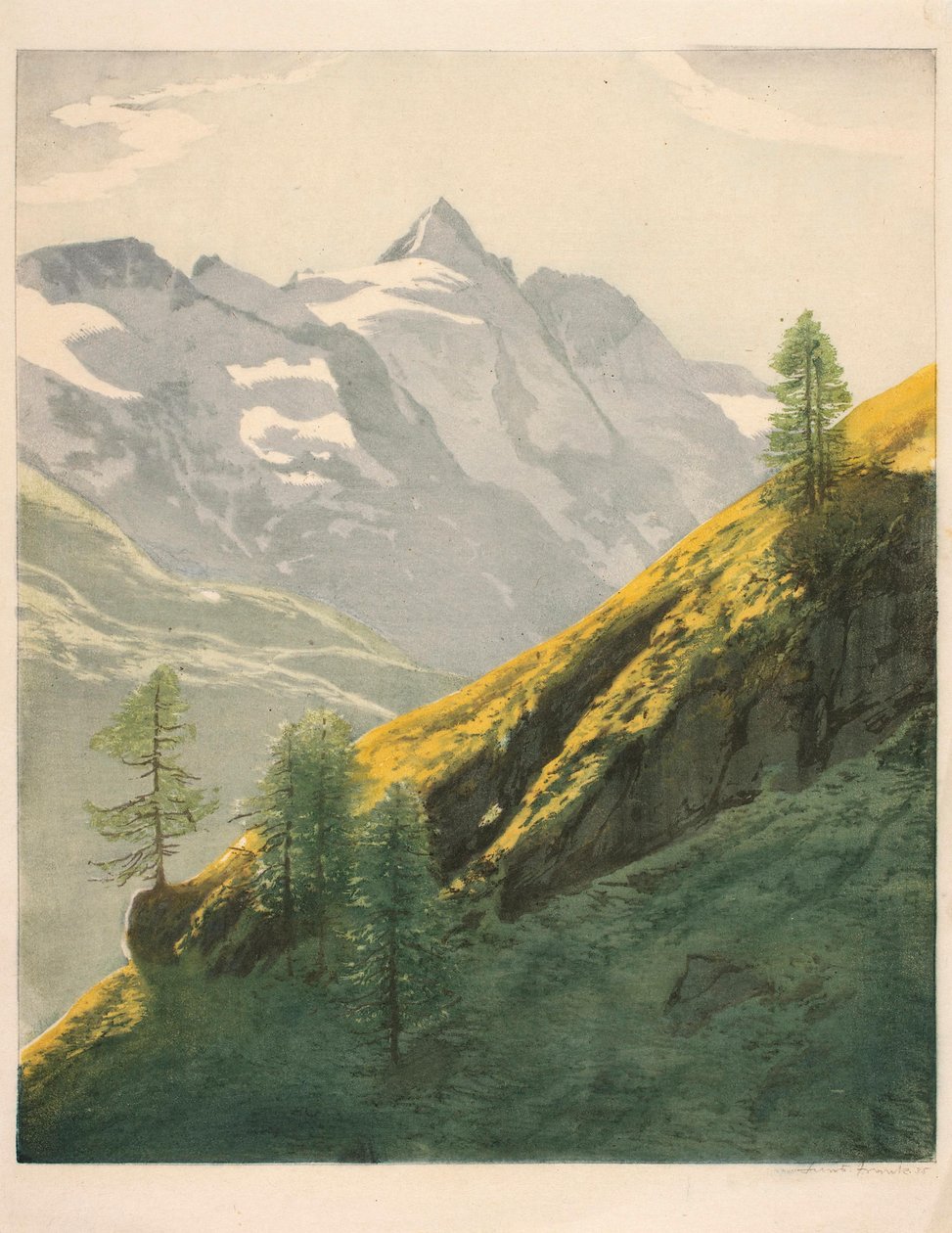 Paesaggio di montagna da Hans Frank
