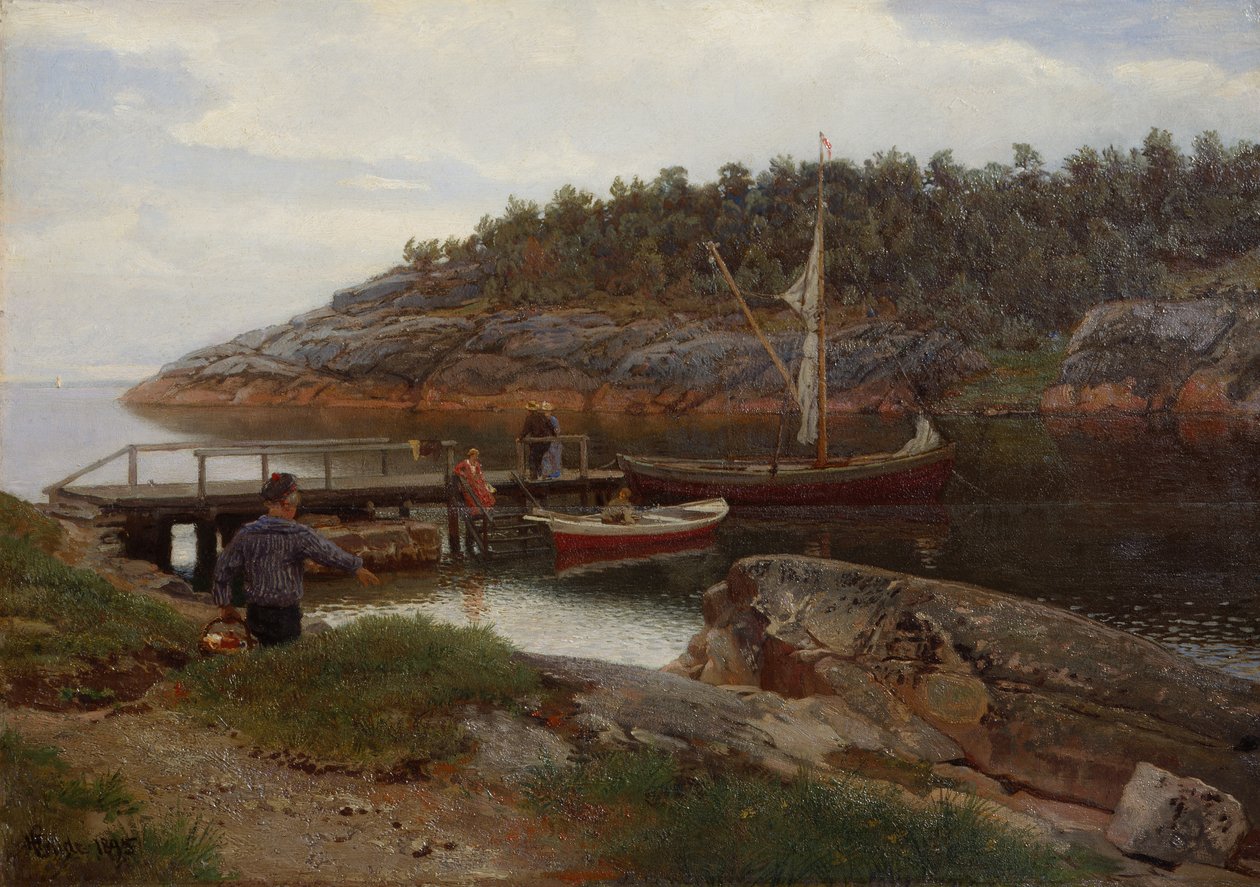 Baia a Hanko da Hans Gude
