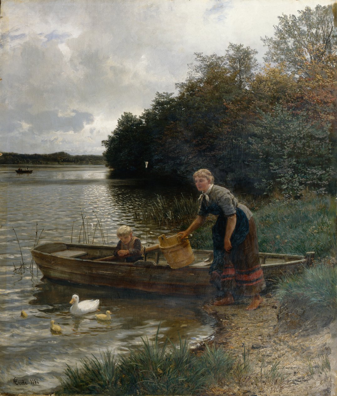 Idillio al Wolgastsee da Hans Gude
