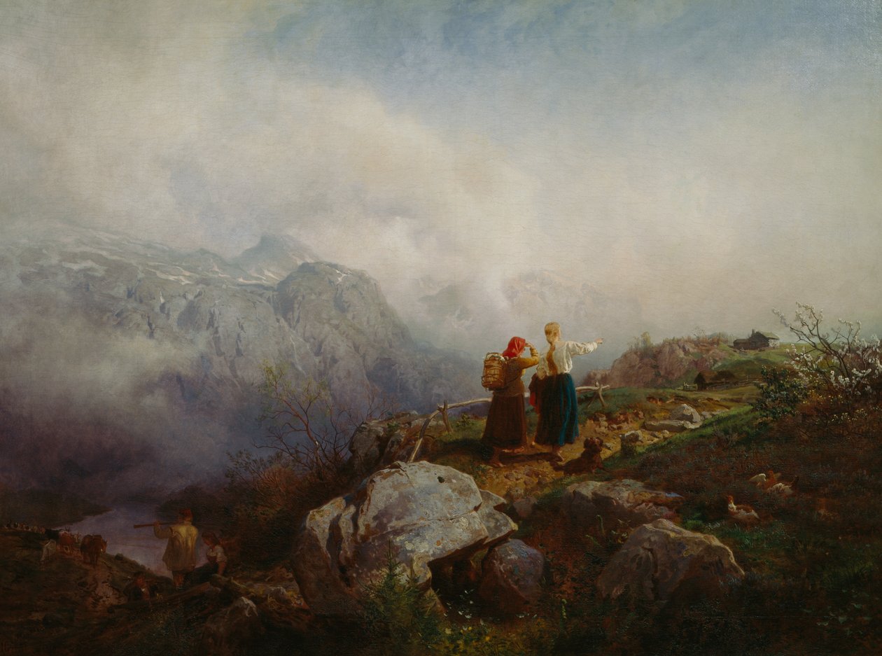 Paesaggio montano da Hans Gude