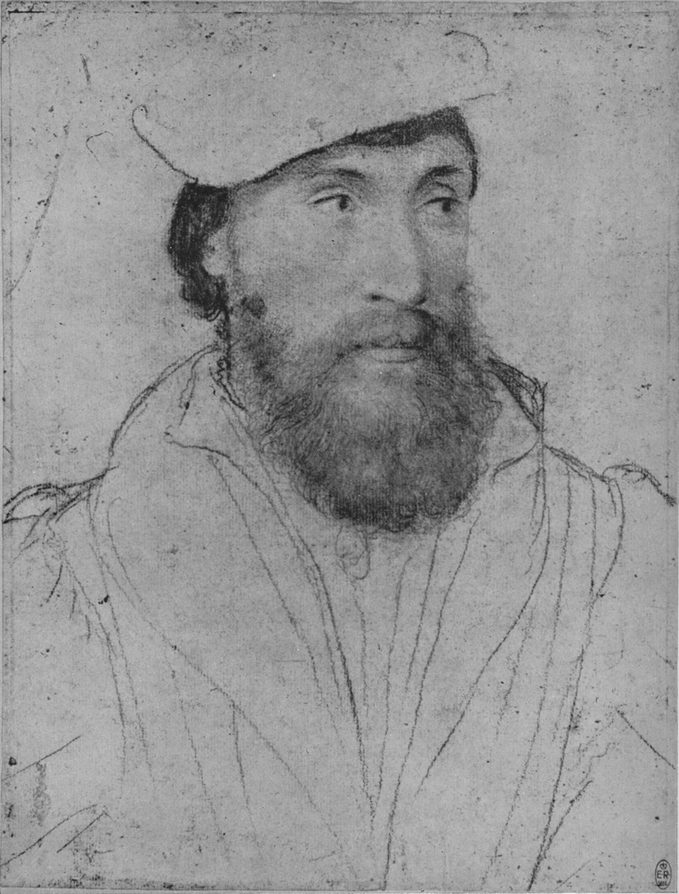 Un gentiluomo: sconosciuto, c1532-1543 1945 da Hans Holbein der Jüngere
