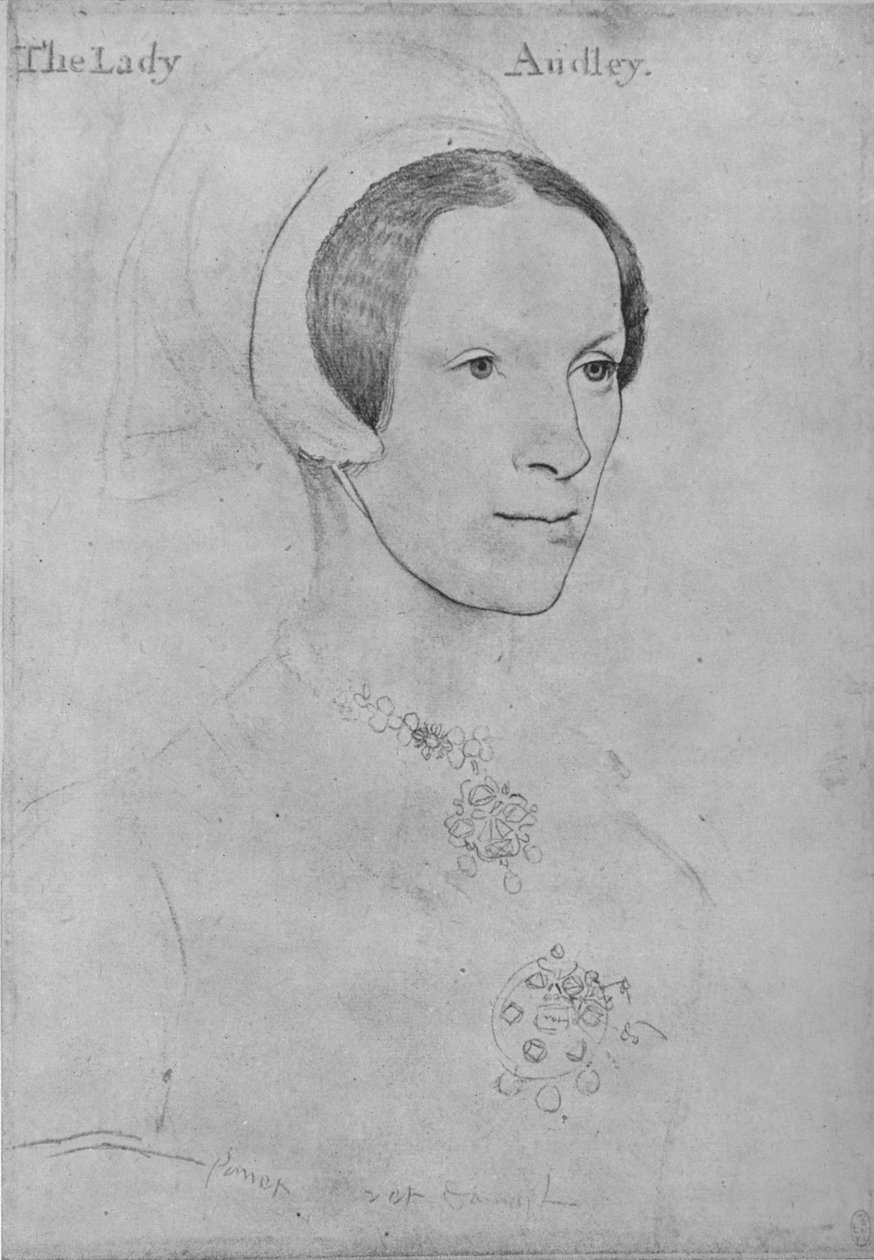 Elizabeth, Lady Audley, c1538 da Hans Holbein der Jüngere
