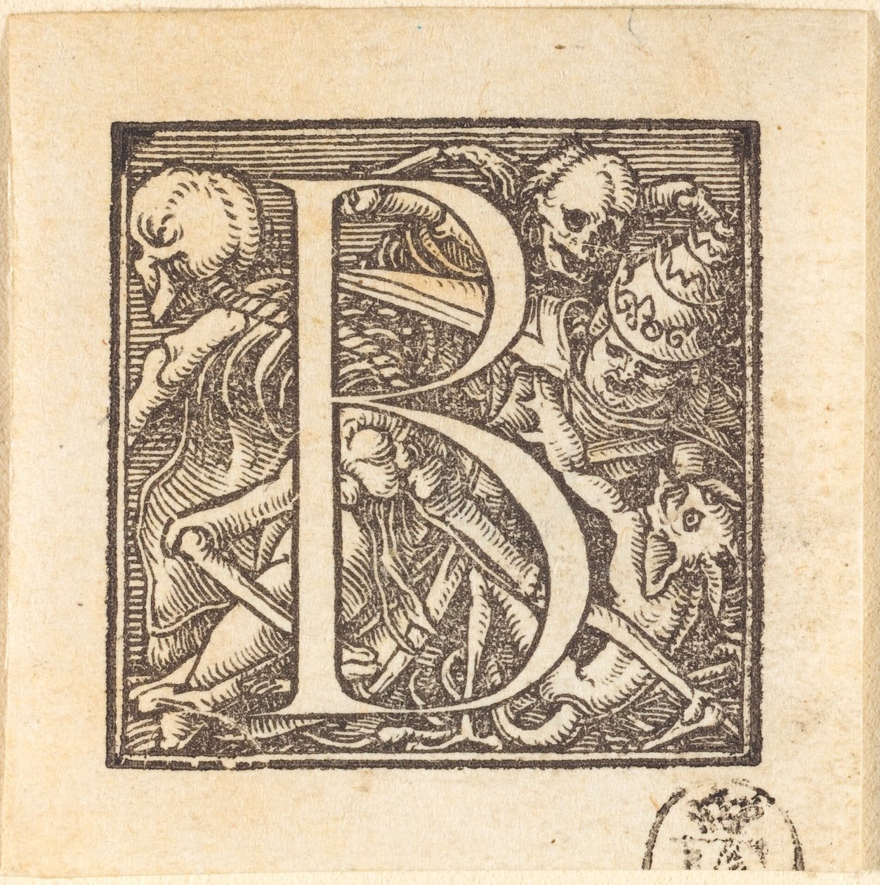 Lettera B da Hans Holbein der Jüngere