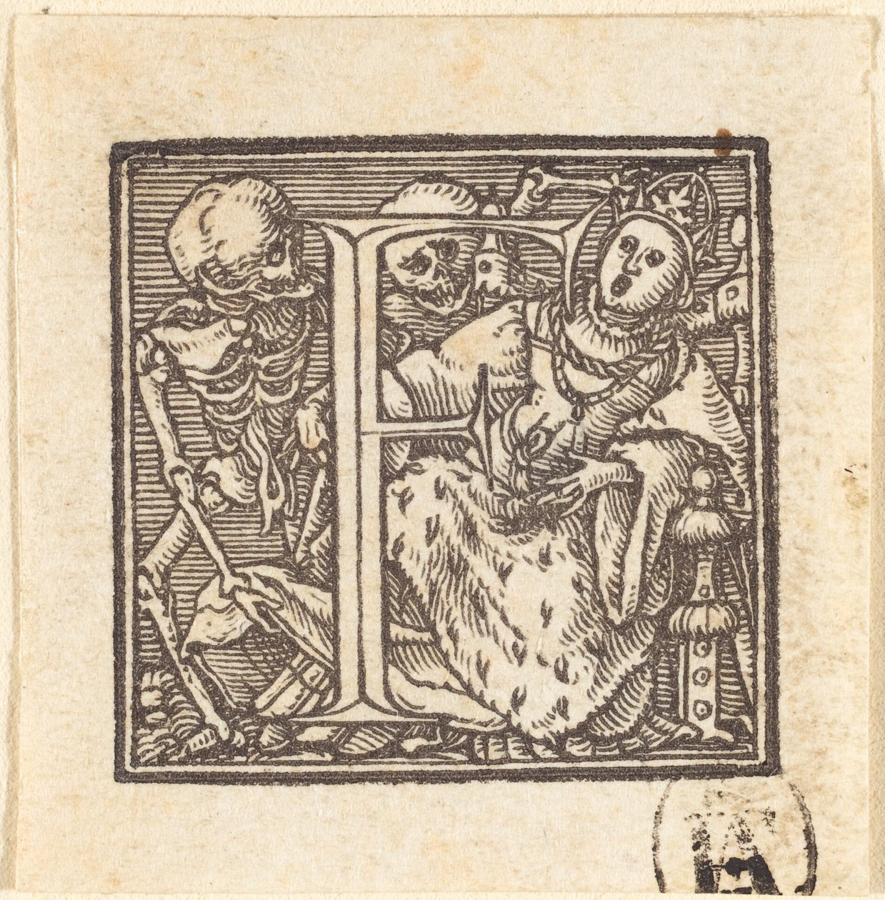 Lettera F da Hans Holbein der Jüngere