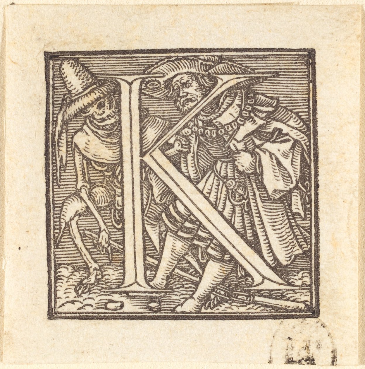 Lettera K da Hans Holbein der Jüngere