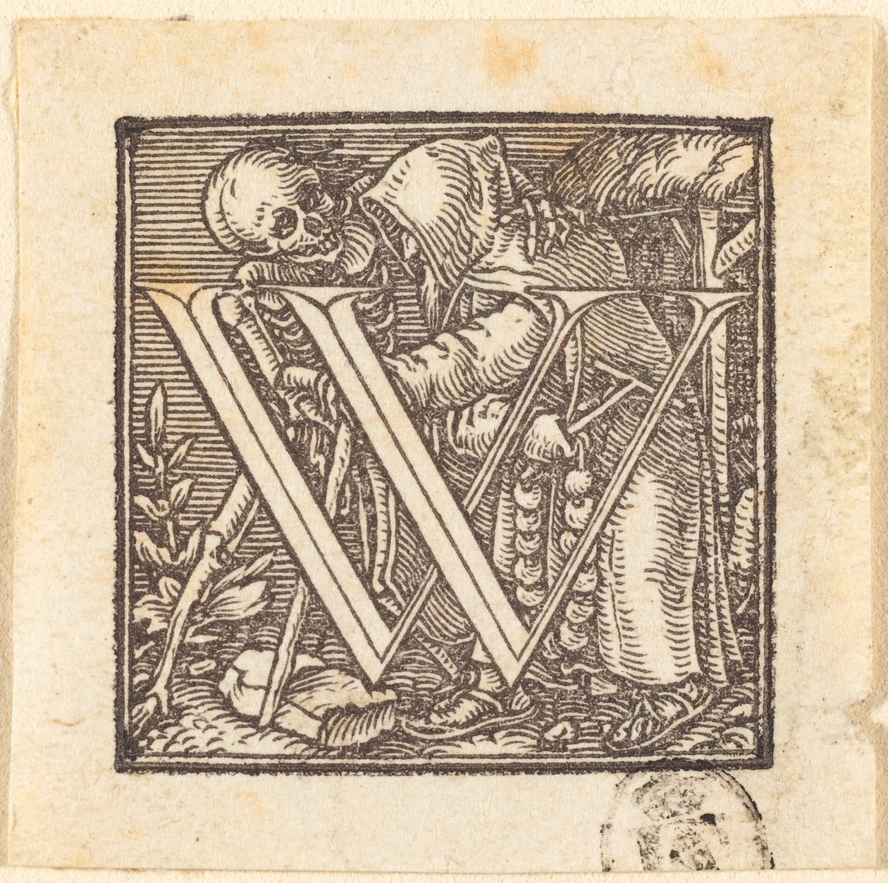 Lettera W da Hans Holbein der Jüngere