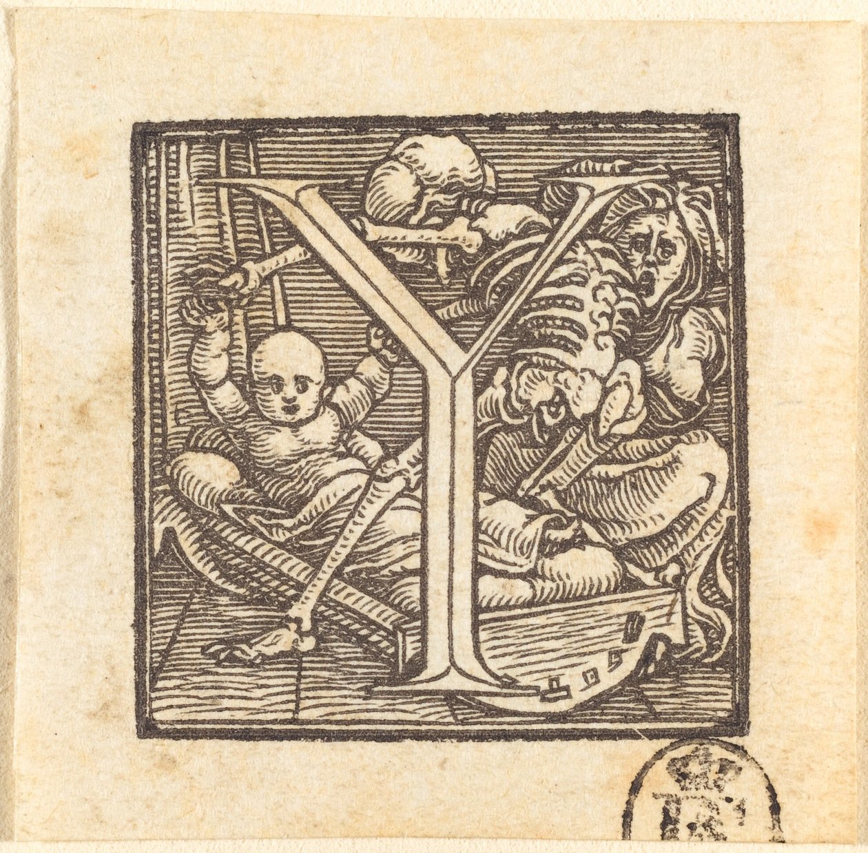Lettera Y da Hans Holbein der Jüngere