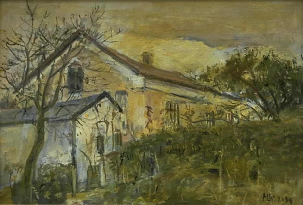 La casa di riunione a Slagslunde da Hans Knudsen