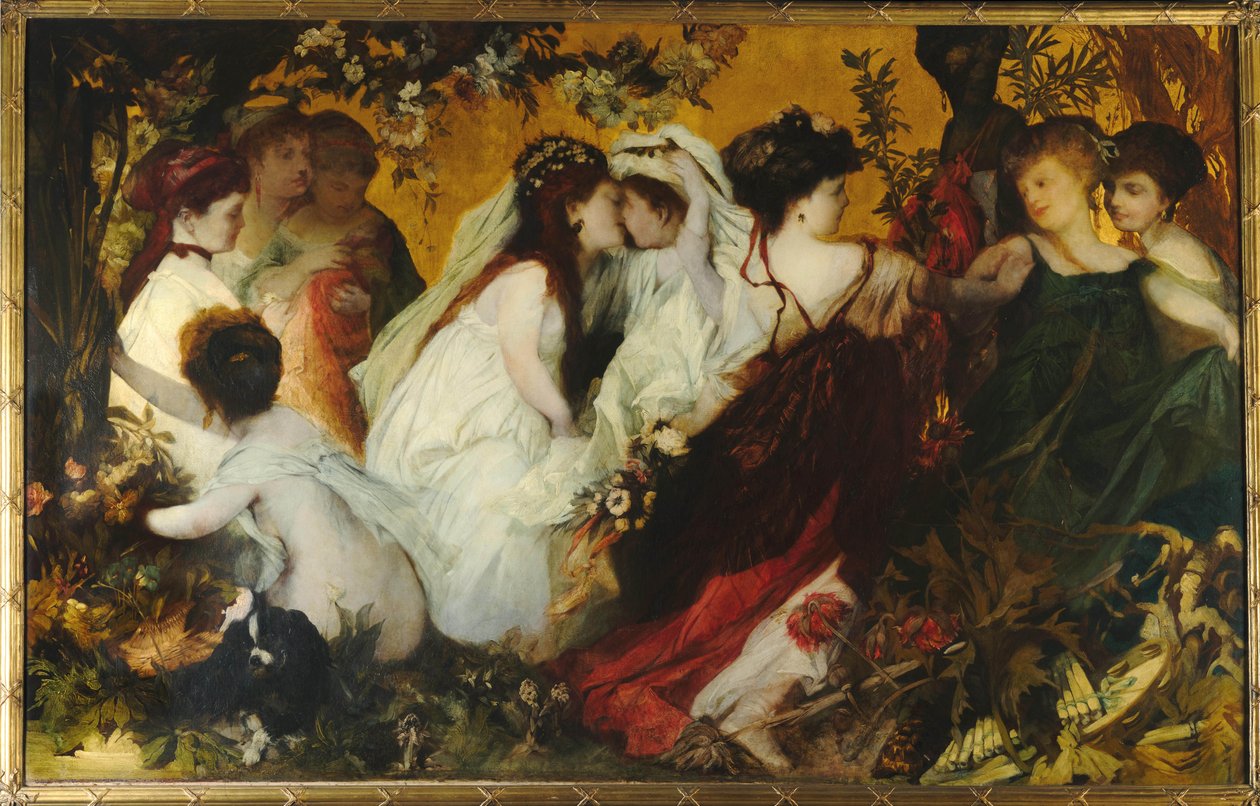 Amoretti moderni, trittico, pannello destro da Hans Makart