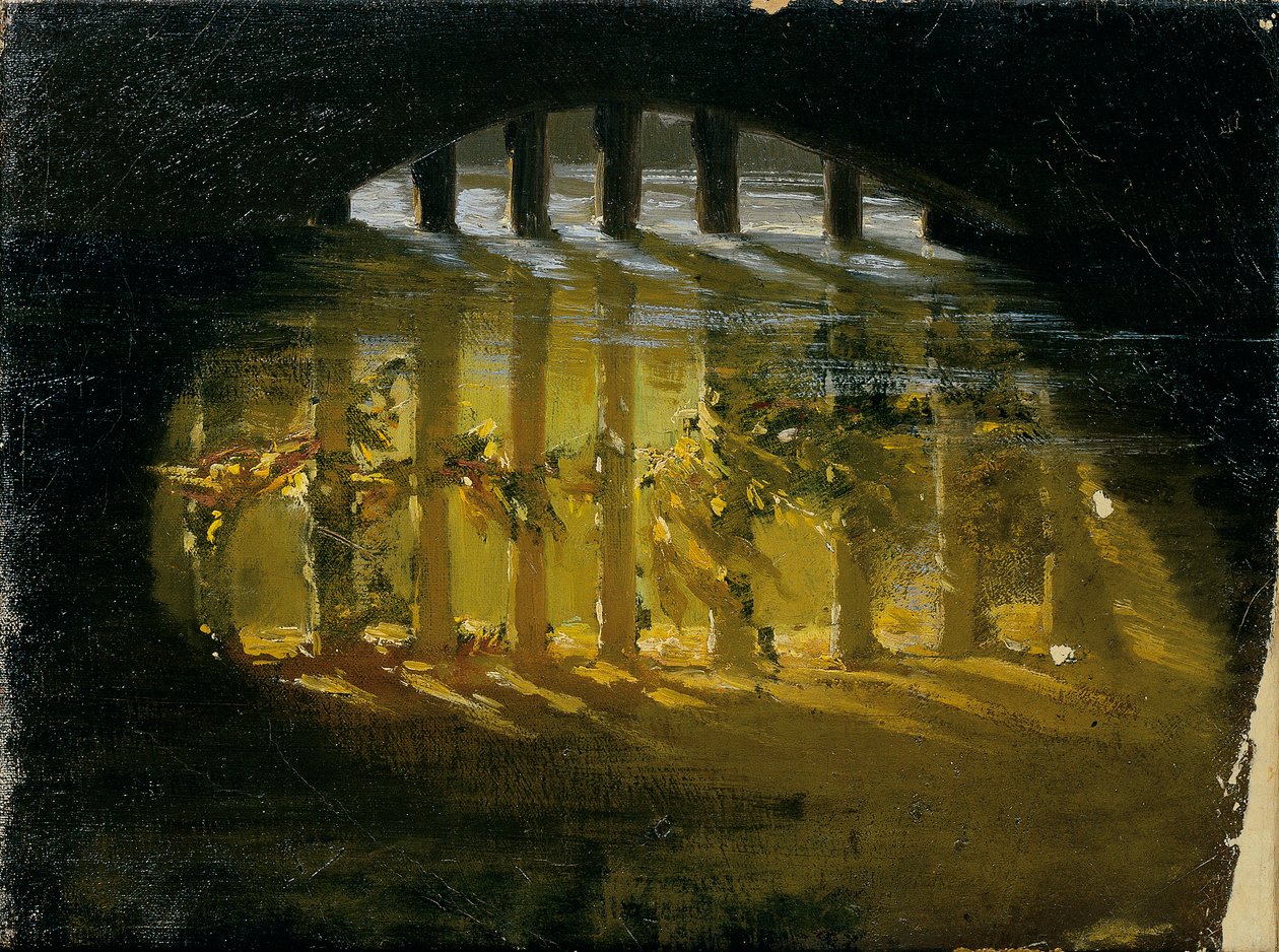 Motivo dal parco del castello di Hellbrunn da Hans Makart