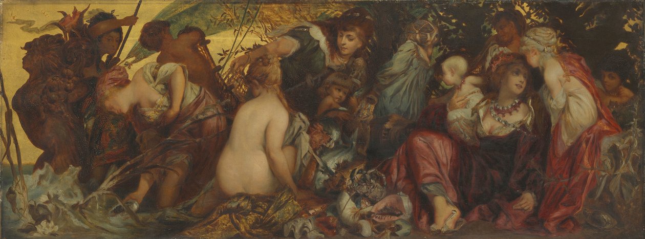 Tesori del mare, 1865-80 da Hans Makart