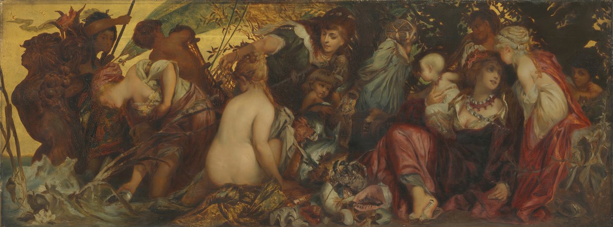 Tesori del mare, ca. 1870-75 da Hans Makart
