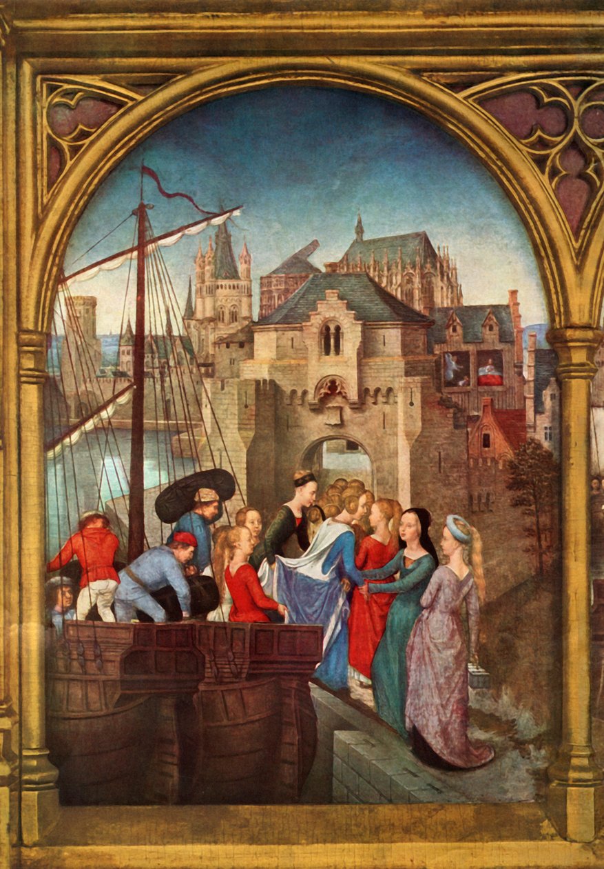 Arrivo a Colonia, 1489 da Hans Memling
