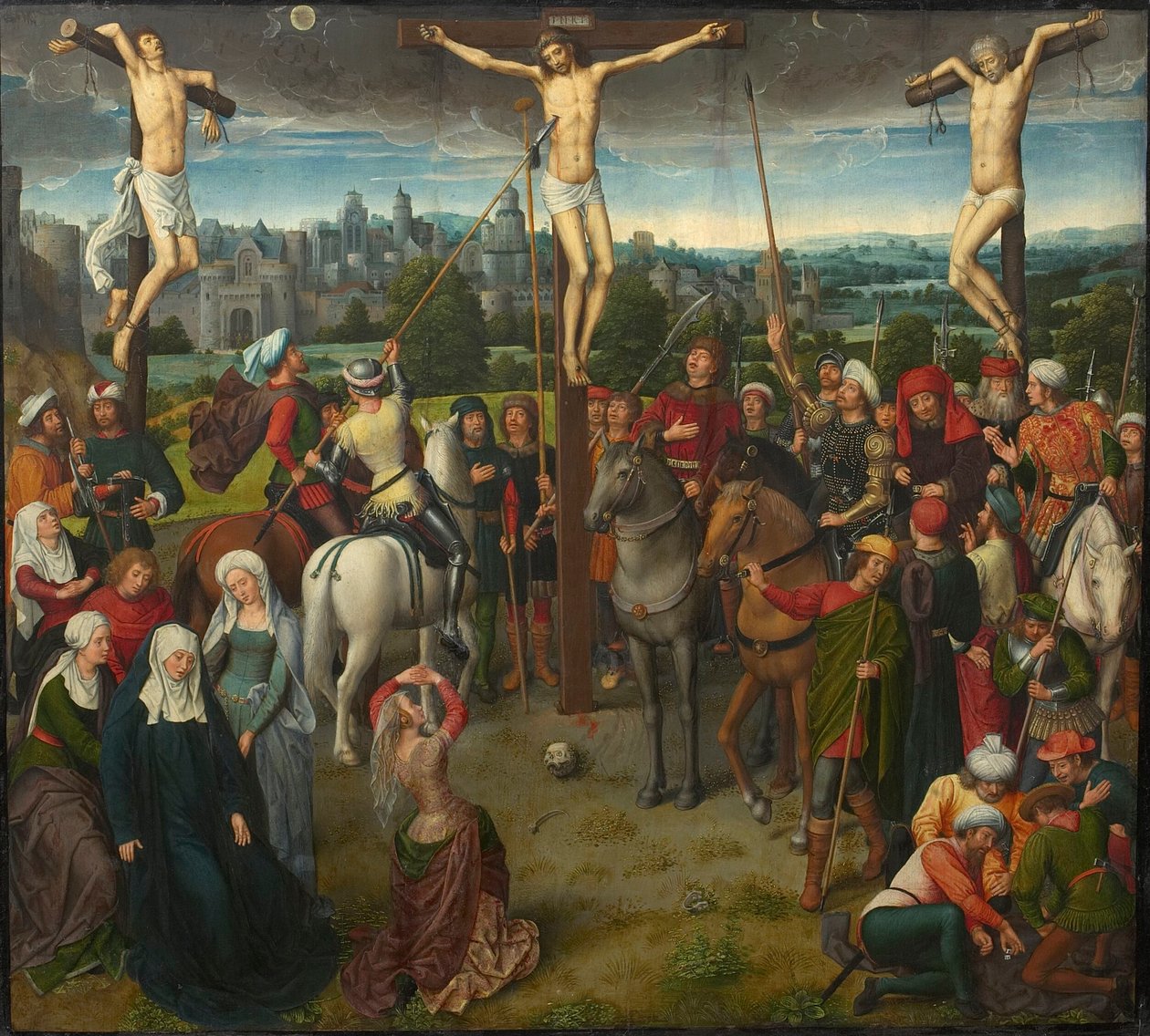 Trittico del Calvario, pannello centrale, 1480s da Hans Memling