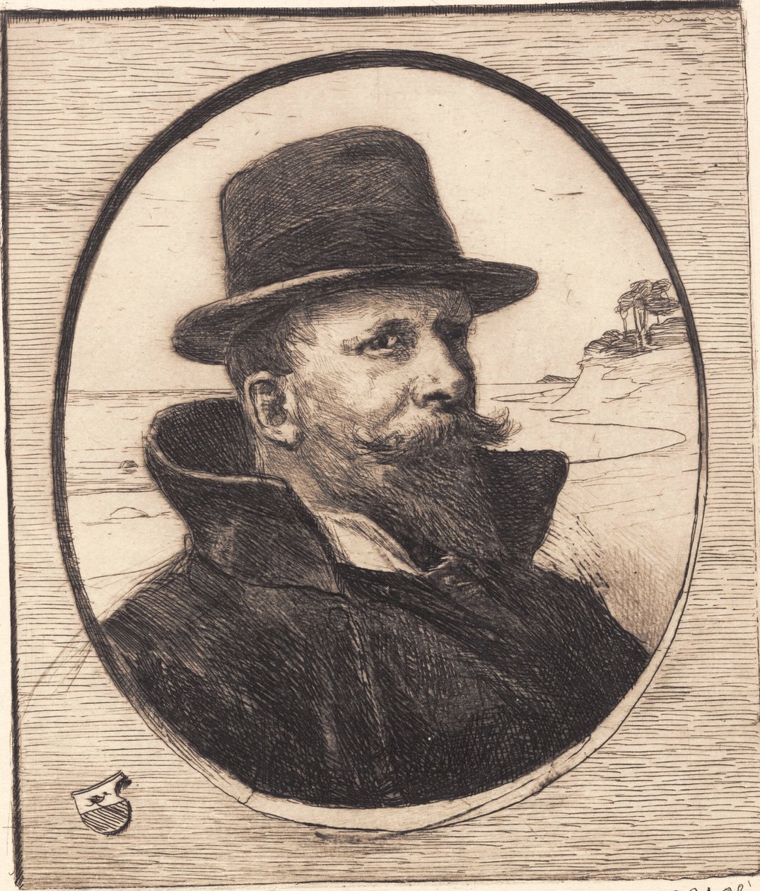 Autoritratto da Hans Nikolaj Hansen