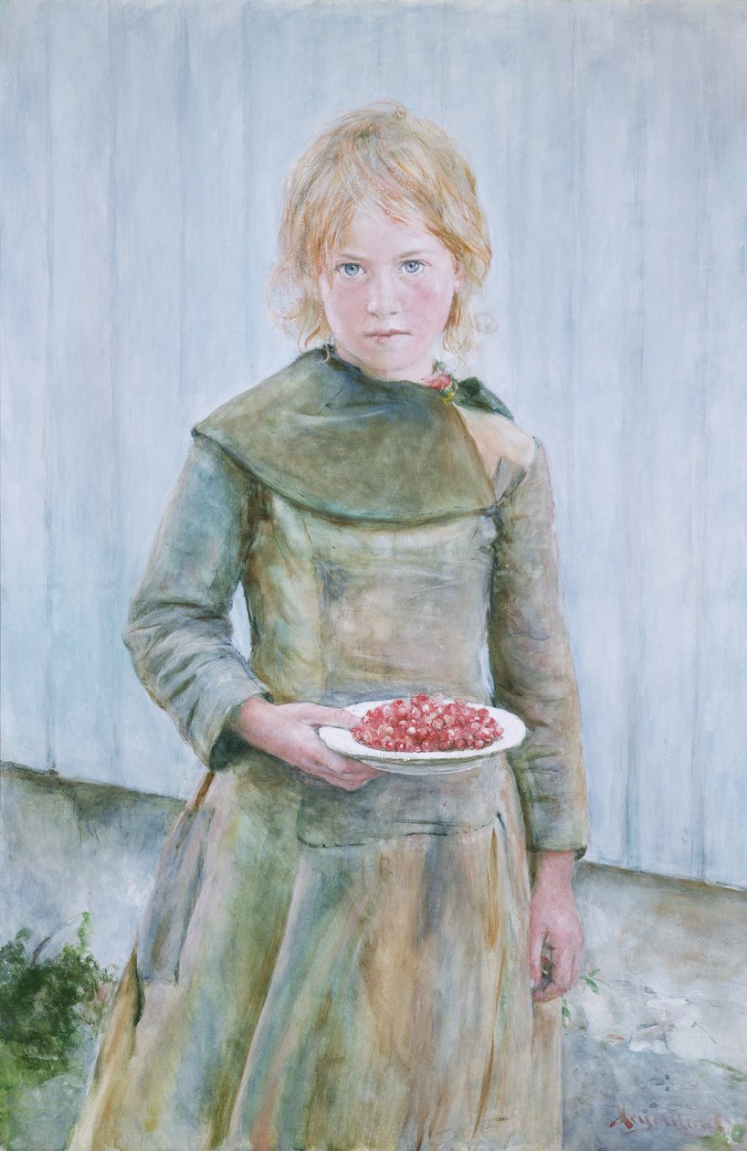 Ragazza con fragole da Hans Olaf Heyerdahl