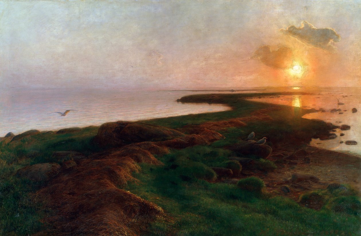 Tramonto in una laguna da Hans Ole Brasen