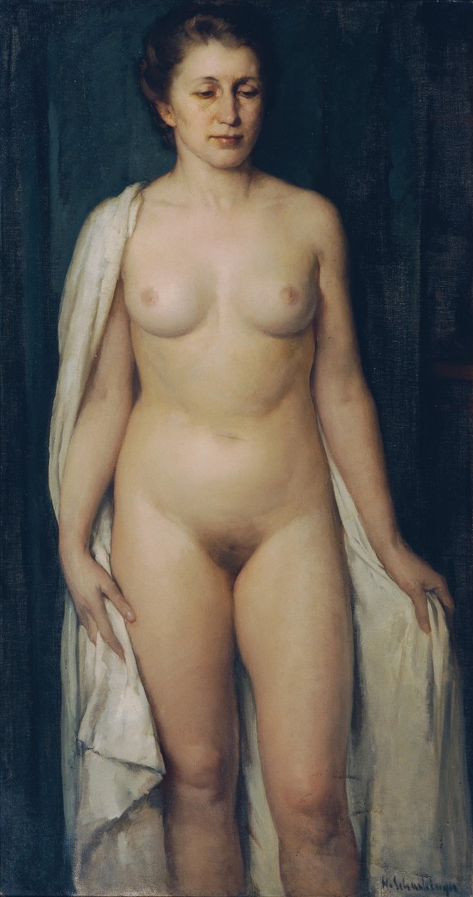 Nudo femminile in piedi da Hans Schachinger
