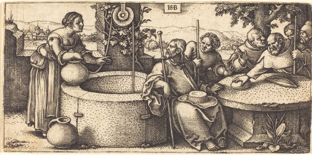 Cristo e la donna di Samaria da Hans Sebald Beham