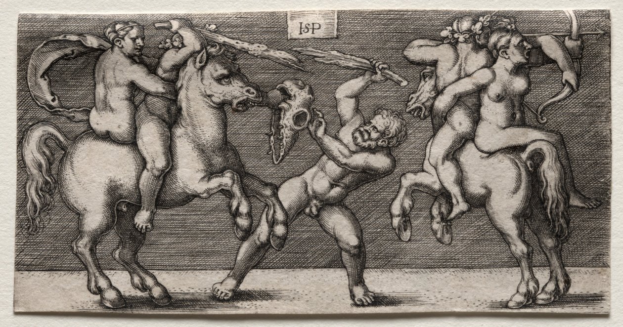 Combattimento di tre uomini, 1546-1547 da Hans Sebald Beham
