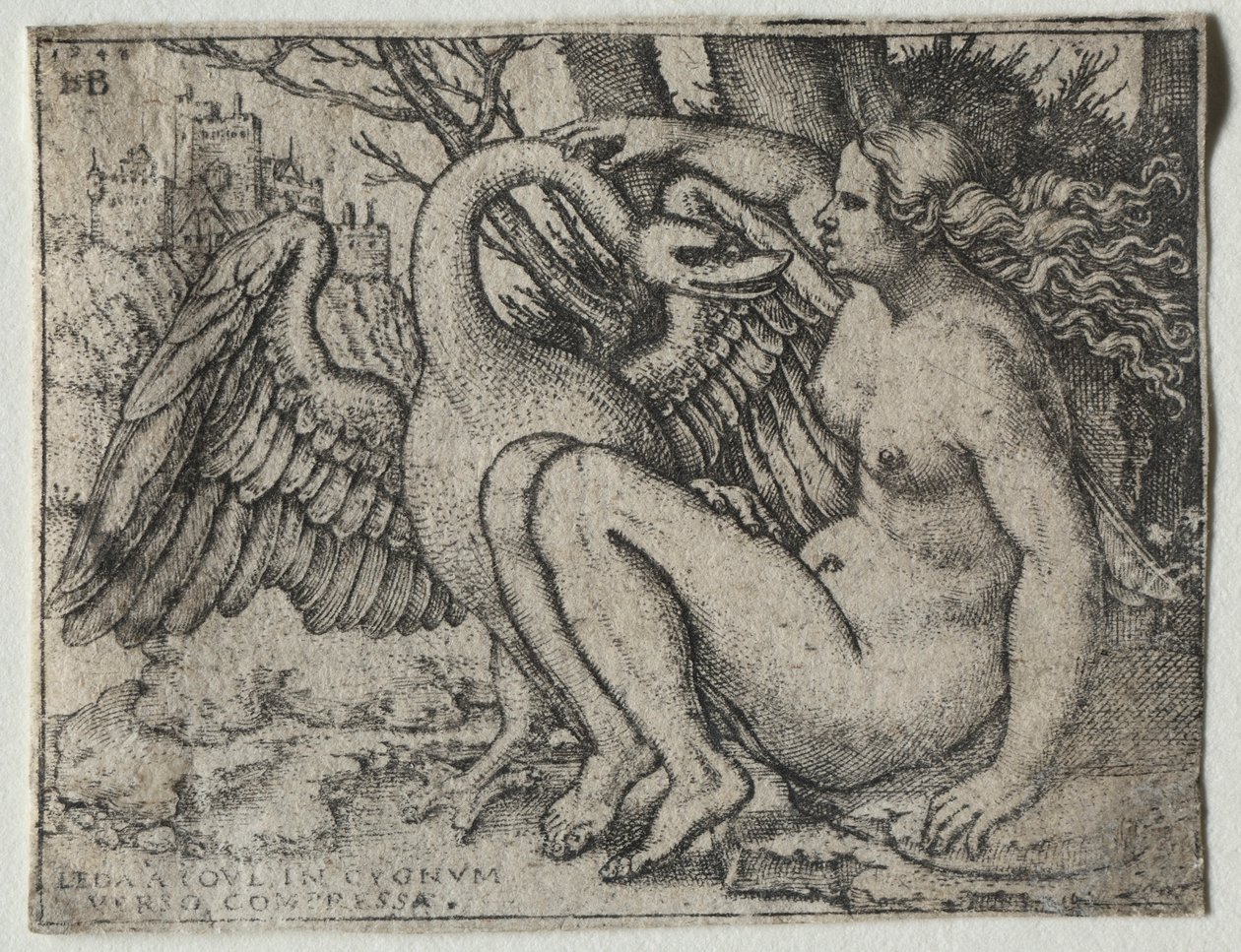Leda e il cigno da Hans Sebald Beham