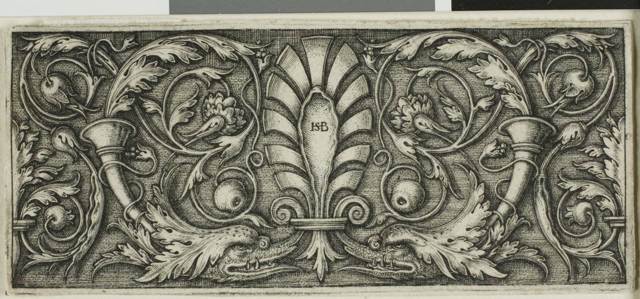 Ornamento con palmetta da Hans Sebald Beham