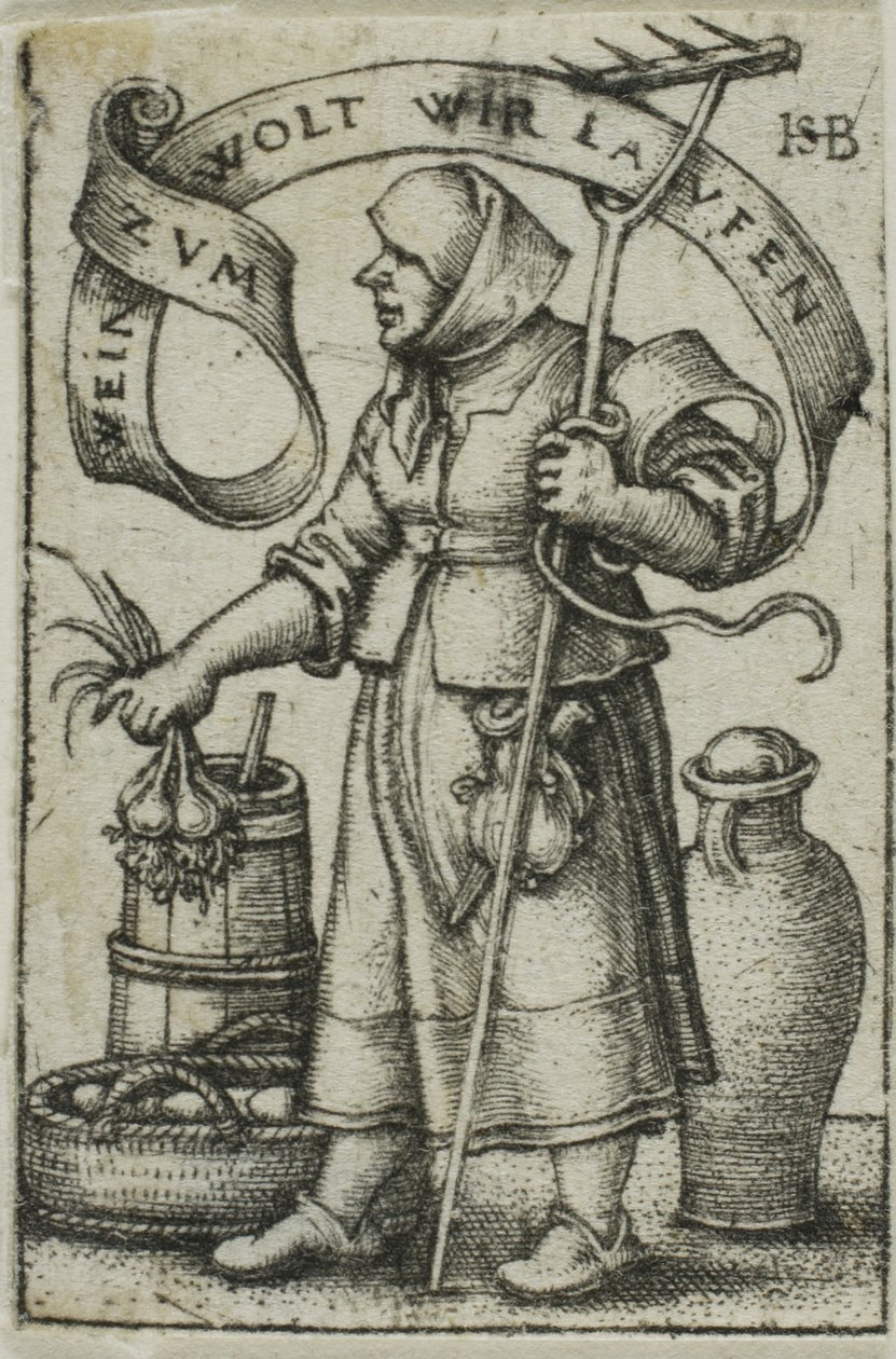 La donna del mercato da Hans Sebald Beham