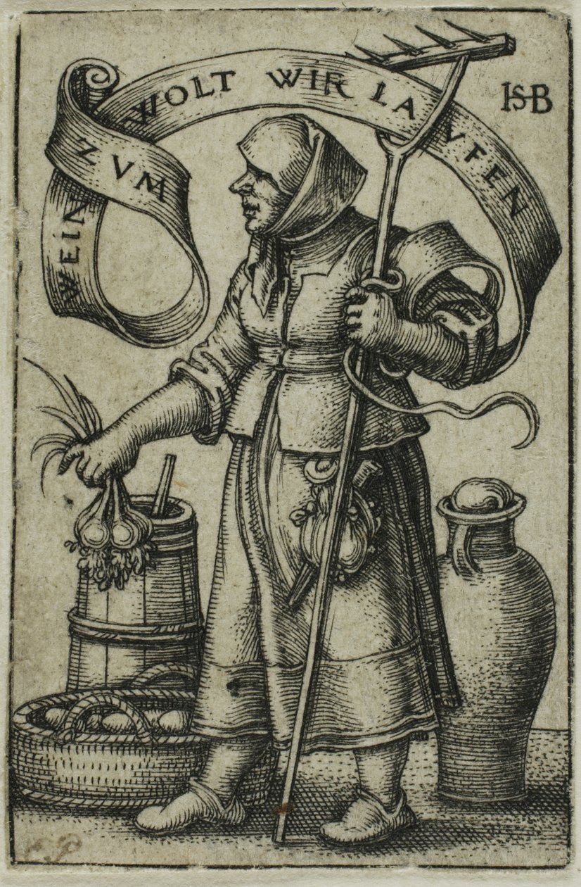 La donna del mercato da Hans Sebald Beham