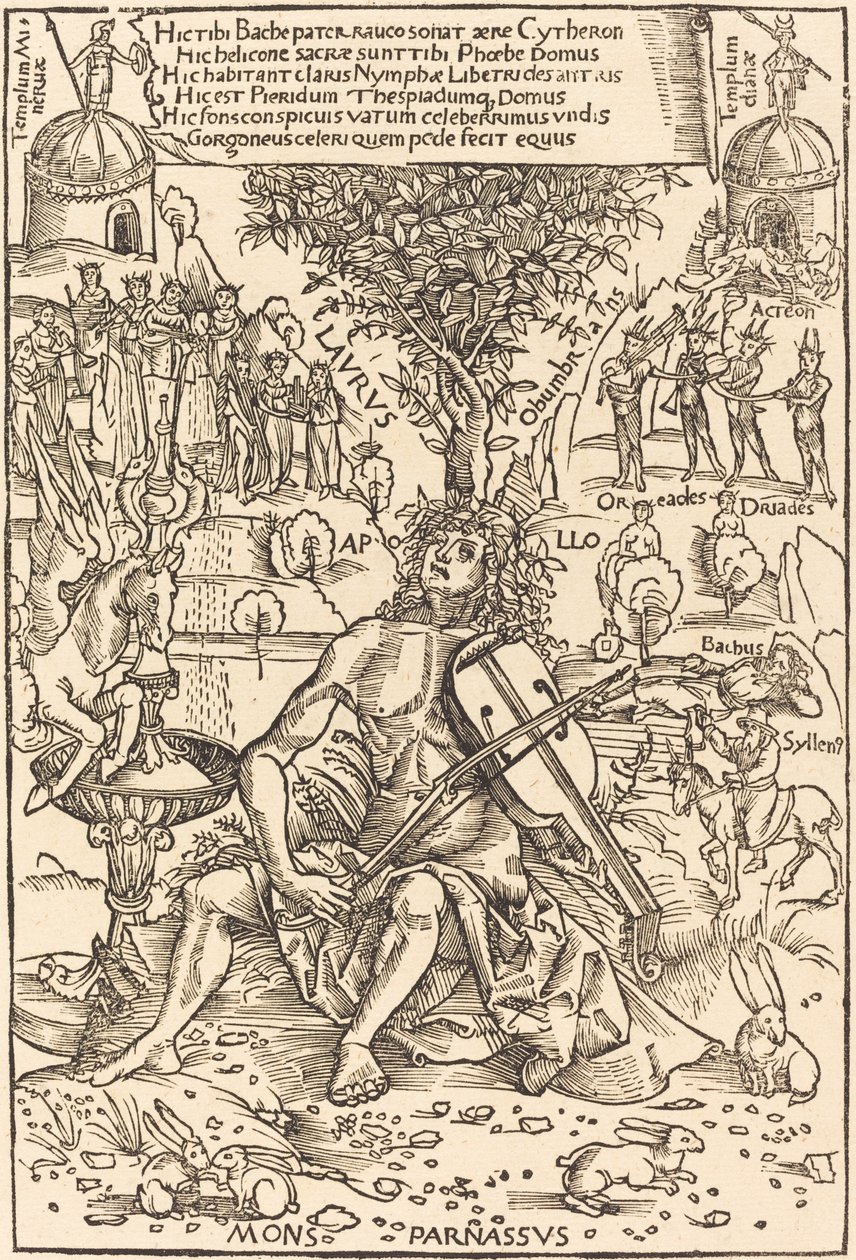 Apollo sul Parnaso da Hans Süss von Kulmbach
