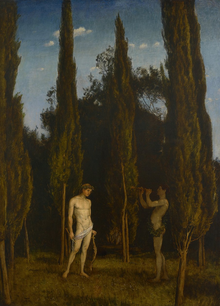Apollo e Marsia, 1888 da Hans Thoma