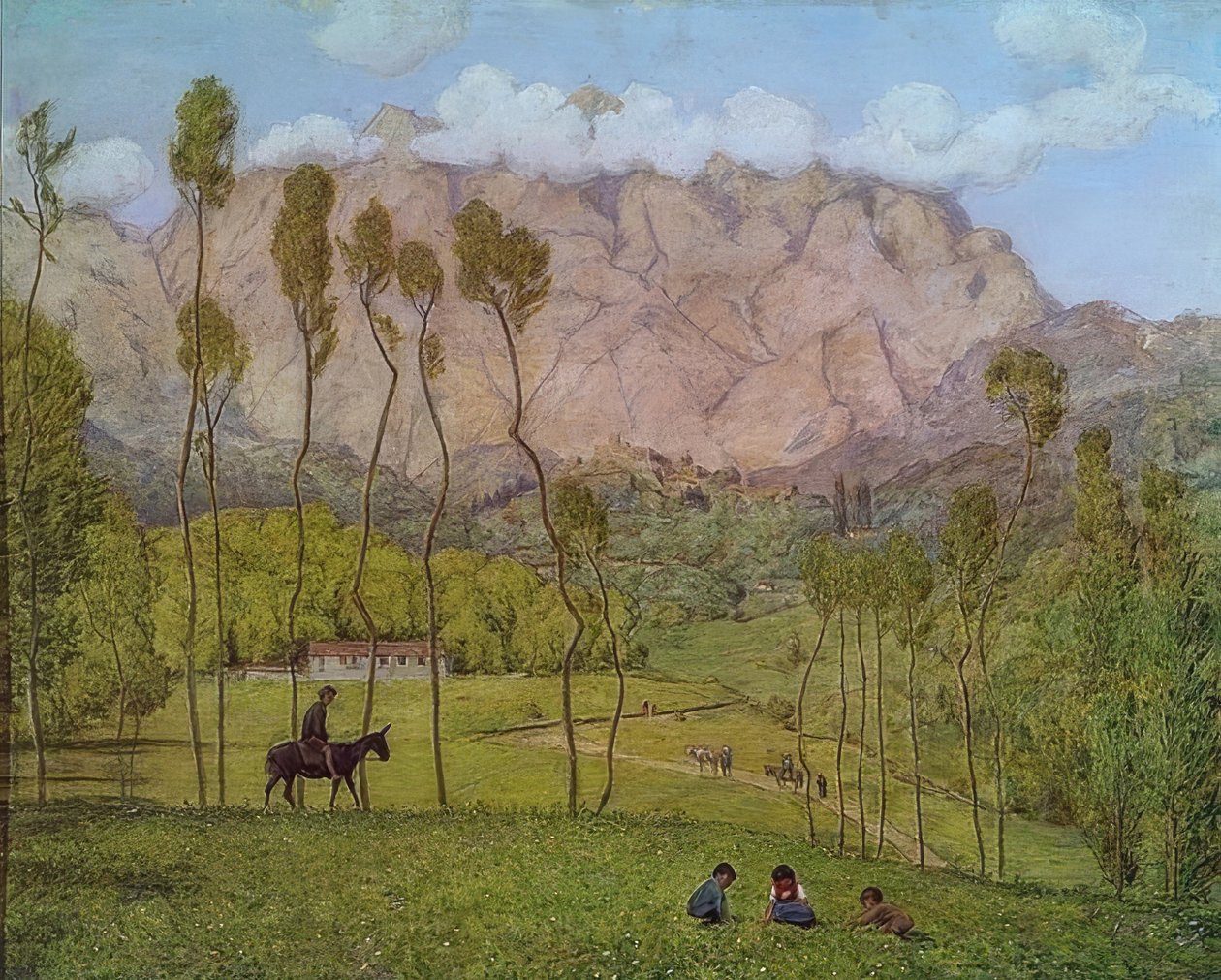 Paesaggio presso Carrara da Hans Thoma