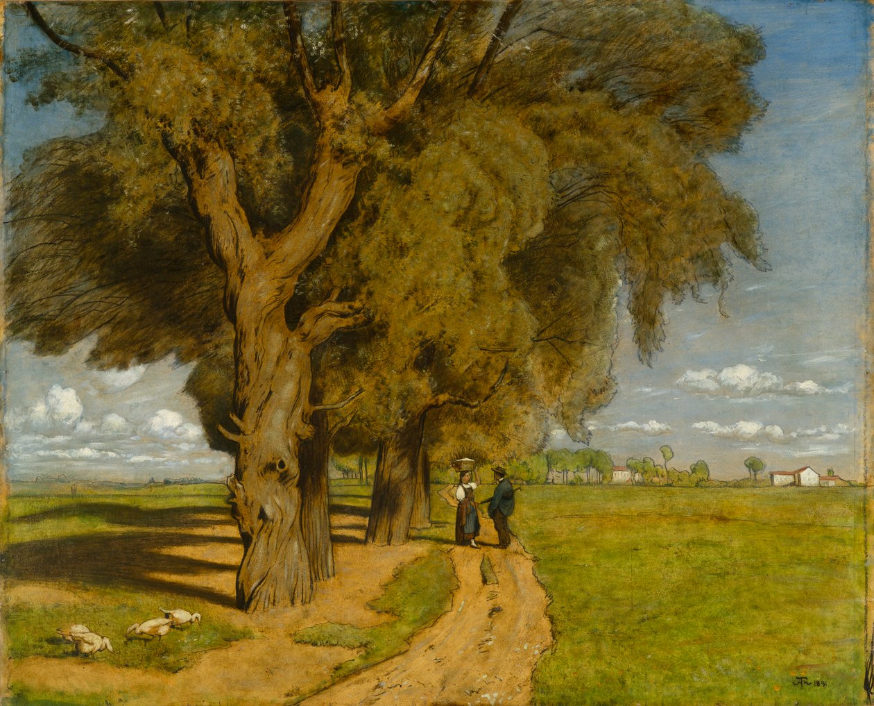 Estate (Paesaggio vicino a Karlsruhe) da Hans Thoma