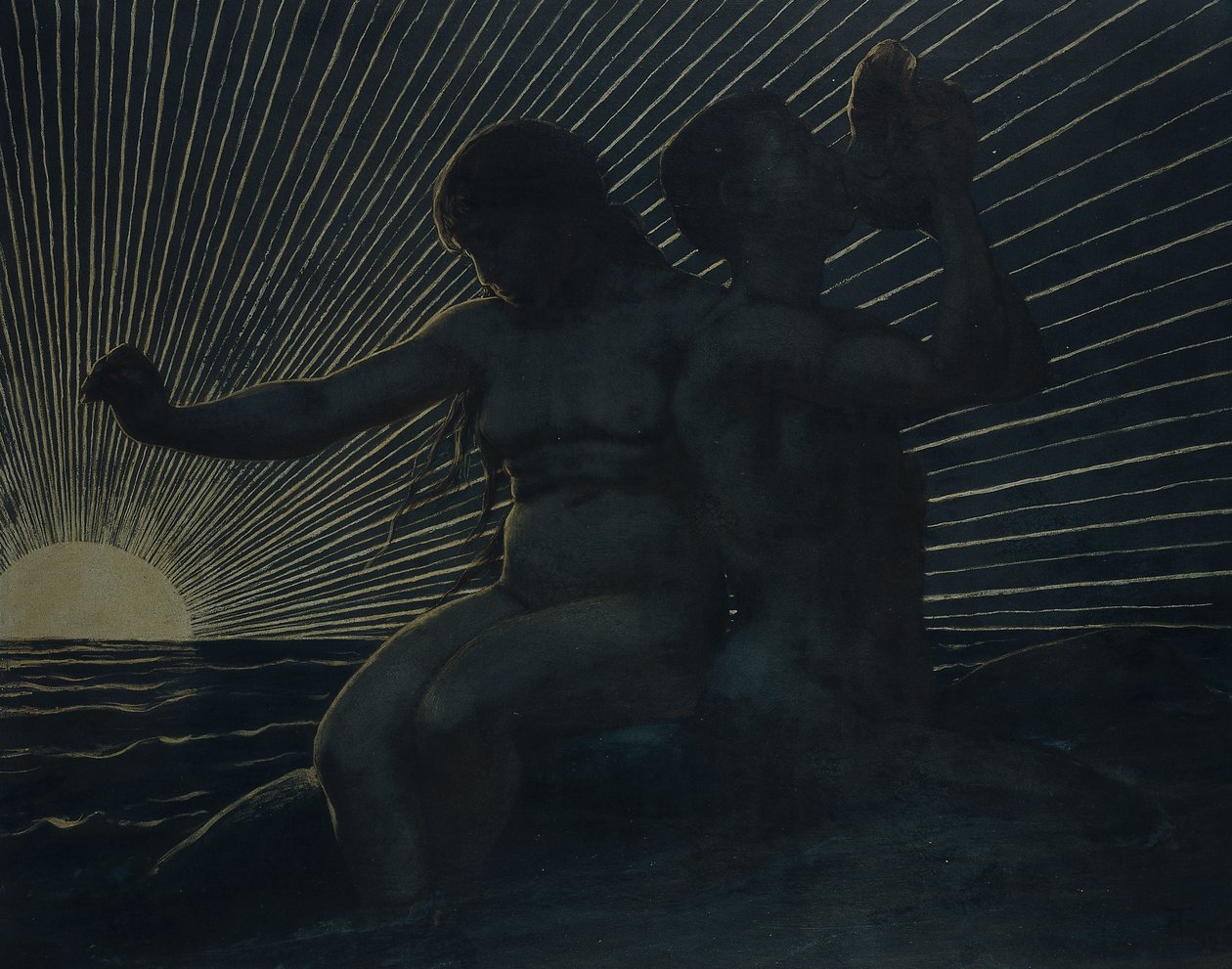 Coppia di tritoni, 1892 da Hans Thoma