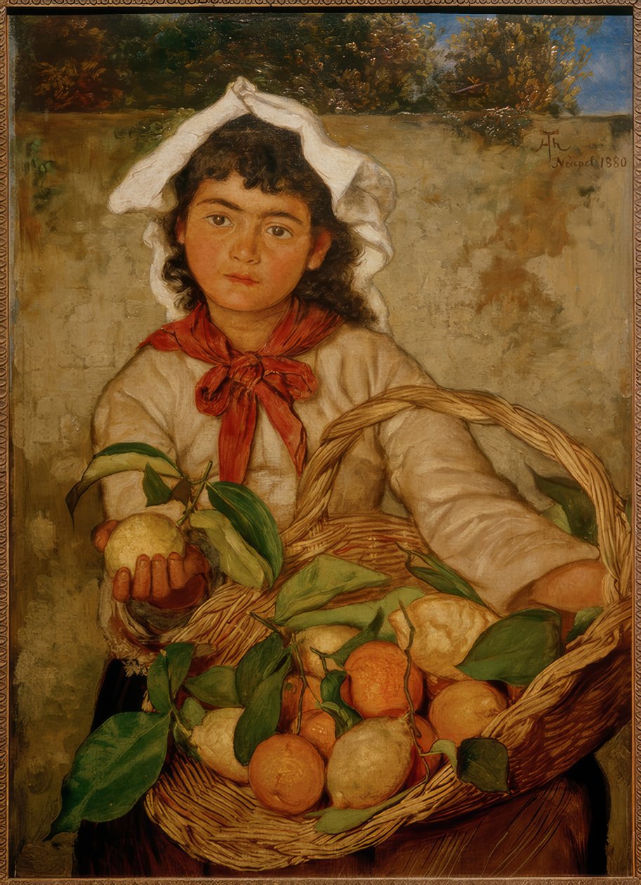 Venditrice di limoni da Hans Thoma