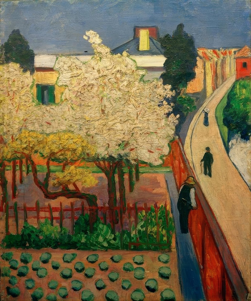 Alberi da frutto in fiore (Endenich) da Hans Thuar
