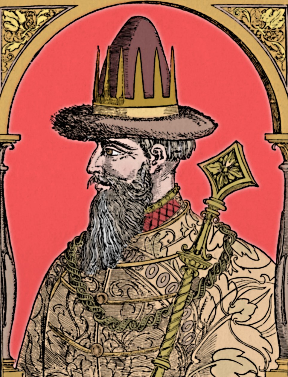 Lo Zar Ivan il Terribile, 1590, 1903 da Hans Wengel
