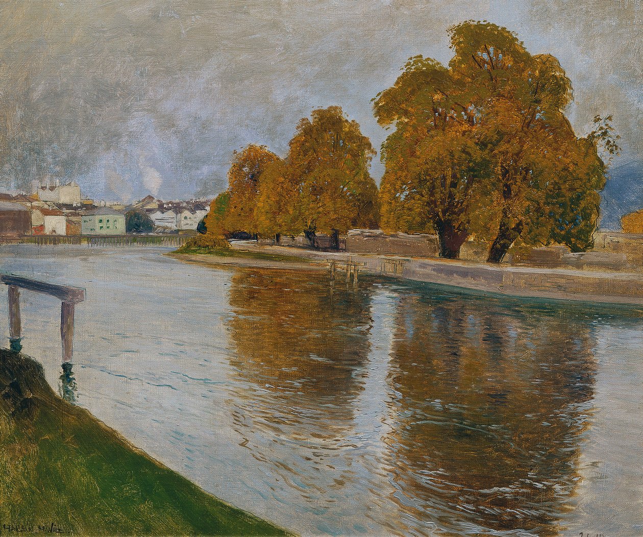 Il Salzach a Hallein da Hans Wilt