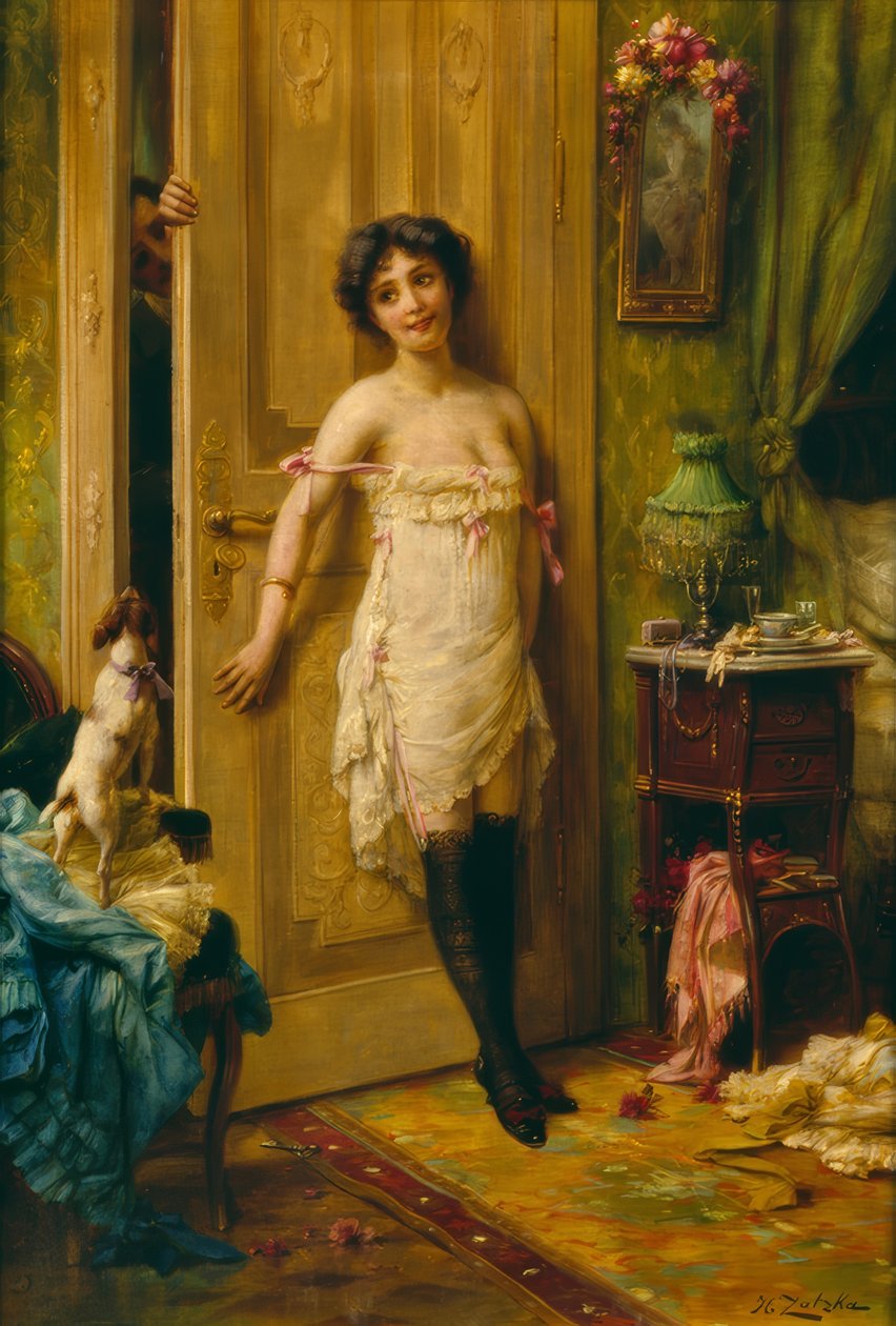 Un ammiratore ardente da Hans Zatzka