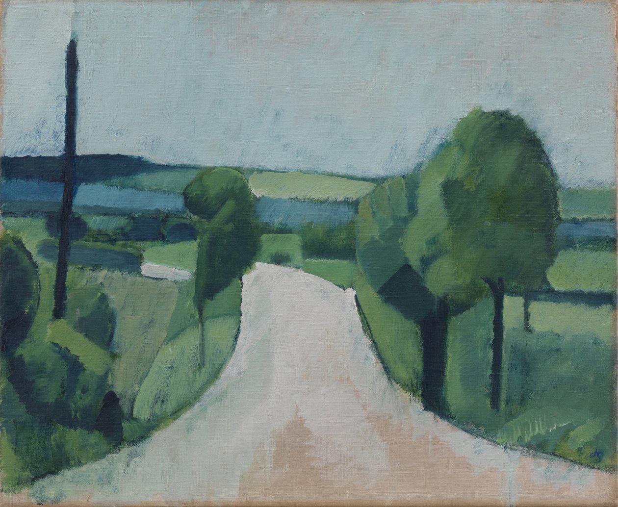 Strada vicino a Fåborg a Funen da Harald Giersing