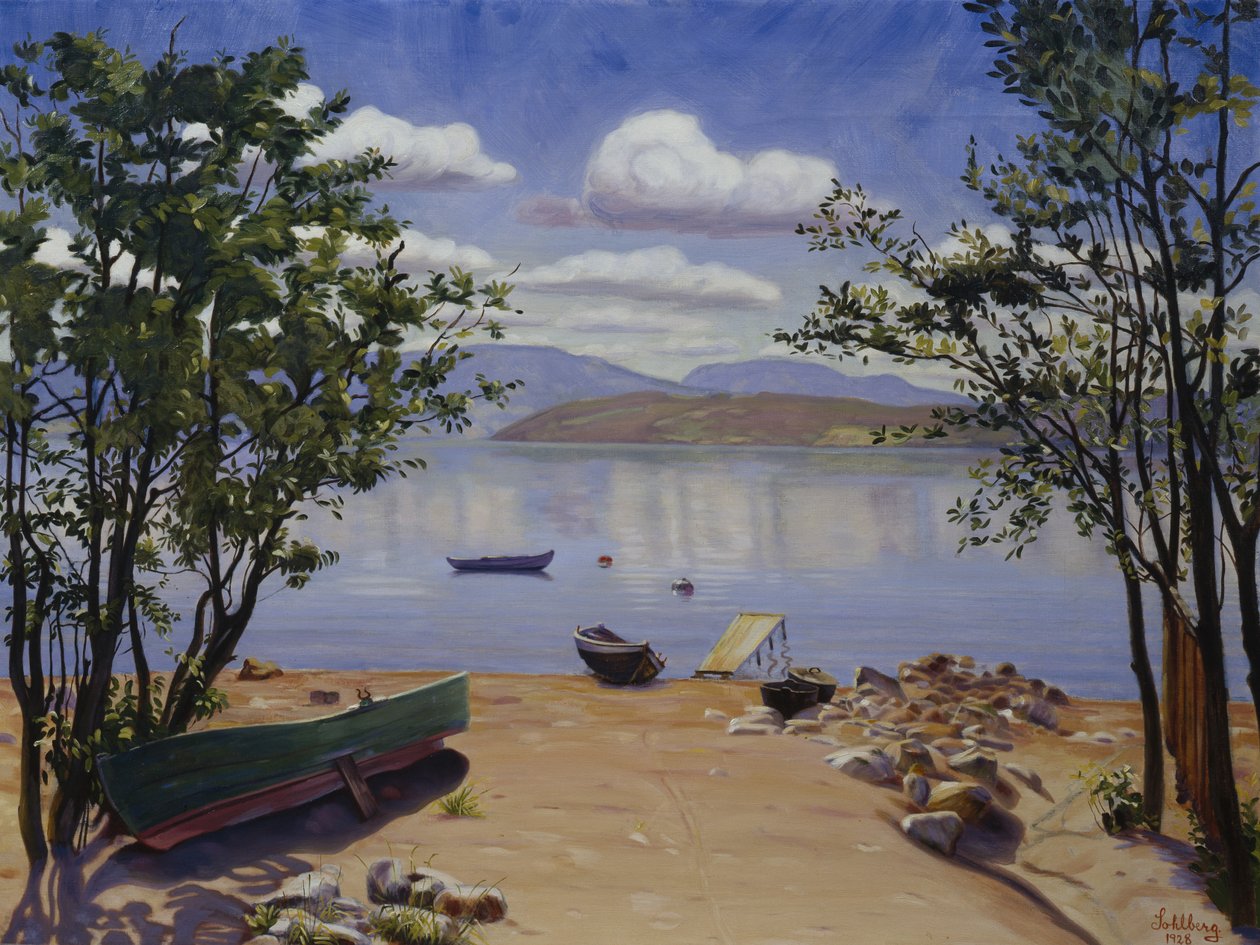 Vista su Mjøsa da Harald Oscar Sohlberg