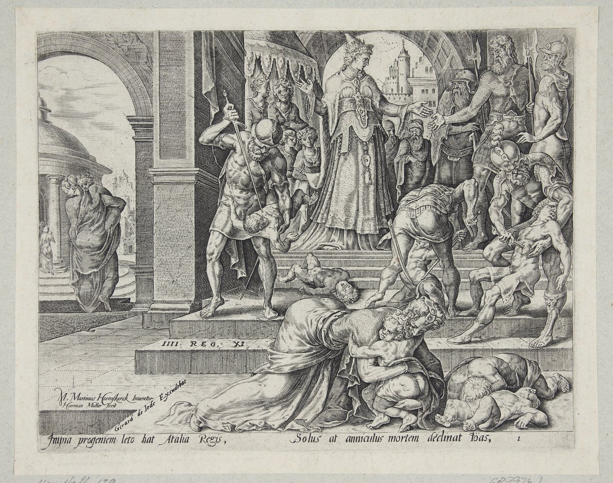Atalia distrugge la progenie reale da Harmen Jansz. Muller