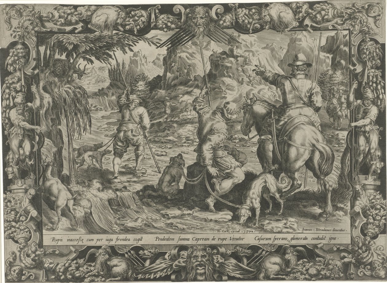 Caccia allo stambecco (Scene di caccia) da Harmen Jansz Muller