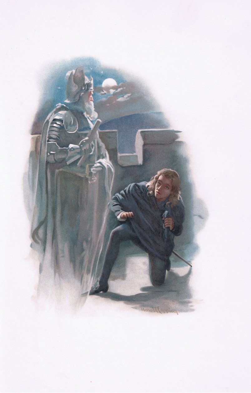 Amleto e il fantasma (illustrazione da Amleto) da Harold Copping